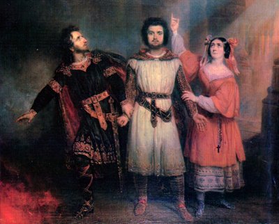 Trio Act 5 Robert le Diable by Meyerbeer by Francois Gabriel Guillaume Lepaulle